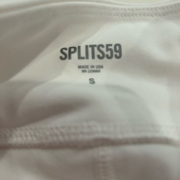 SPLITS59 Icon Mid Rise leggings in white. Size Small - Picture 4 of 5